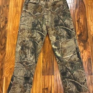 Wrangler Authentic RealTree Camo Jeans Men's 36x34 Double Knee Canvas Hunting